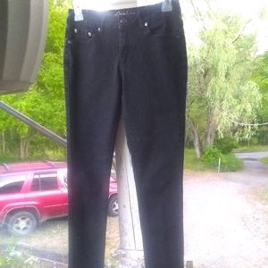 **Bamboo Ladies Black Skinny Jeans